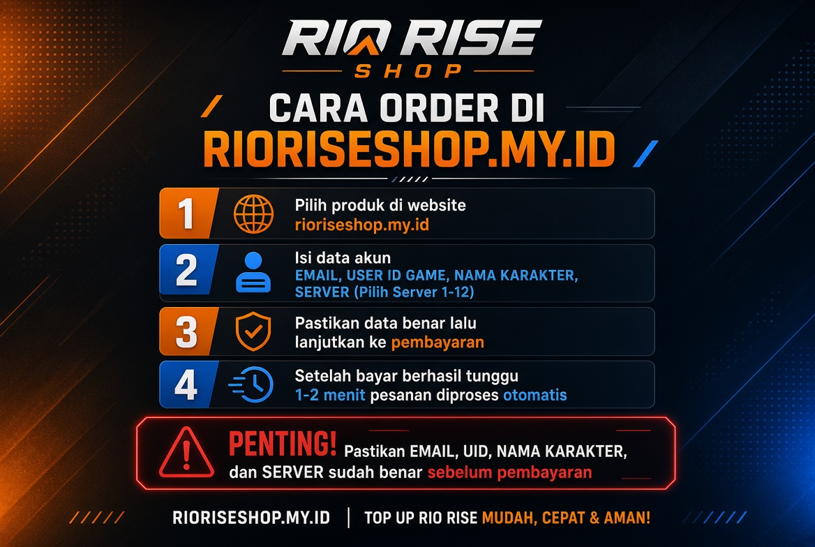 Cara Order di RIORISESHOP.MY.ID – Panduan Lengkap & Mudah